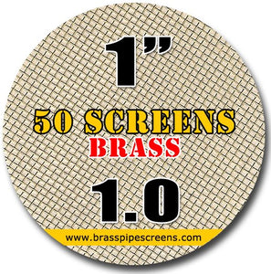 50 Brass Pipe Screens 1.0 1"