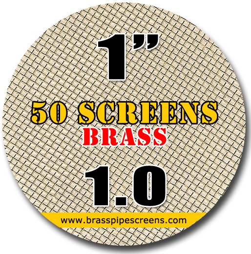 50 Brass Pipe Screens 1.0 1