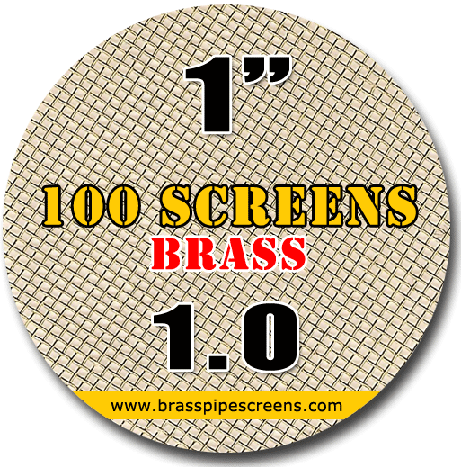 100 Brass Pipe Screens 1.0 1