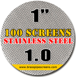 100 Stainless Steel Pipe Screens 1.0 1"